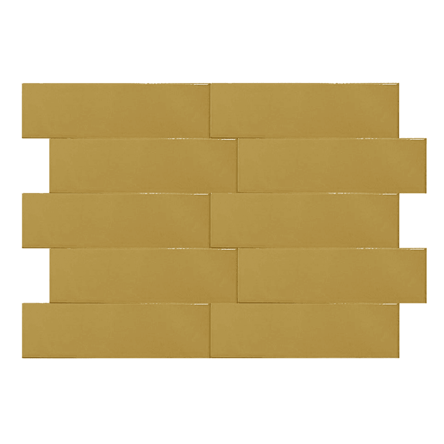 REVESTIMENTO BRILHANTE 1M² COLOR MUSTARD 7,5X25 - CERAL