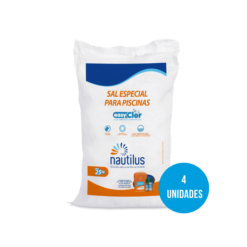 4 SAL PARA GERADOR DE CLORO PARA PISCINAS - NAUTILUS