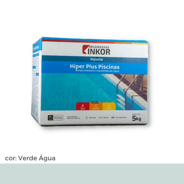 REJUNTE PARA PISCINA COR VERDE ÁGUA 5KG INKOR Acqualeste Piscinas