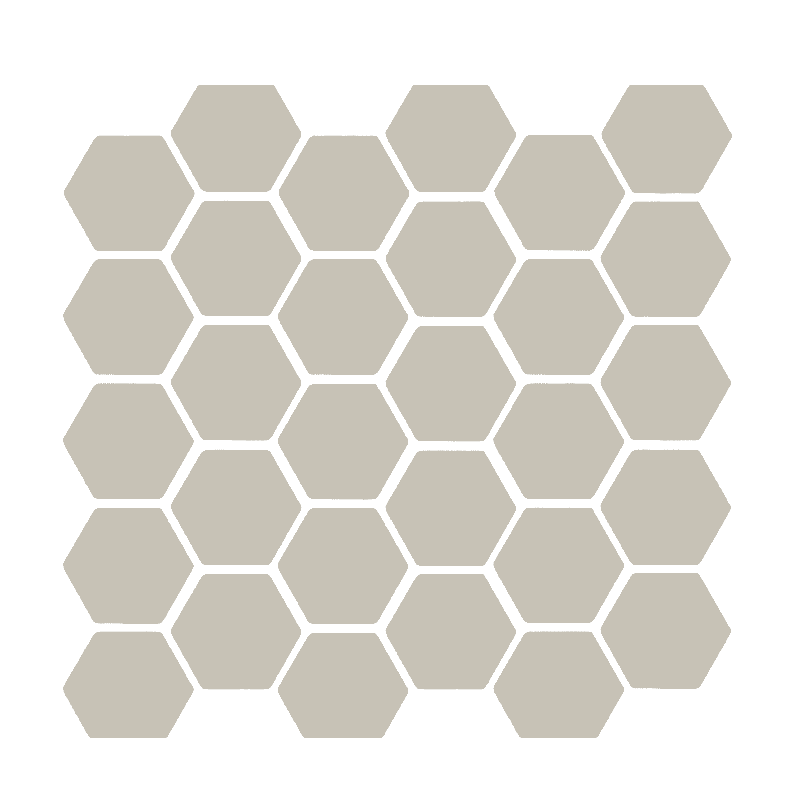 PASTILHA PORCELANA HEXAGONAL 5x5 COR CAIRU SG-13329 - ATLAS
