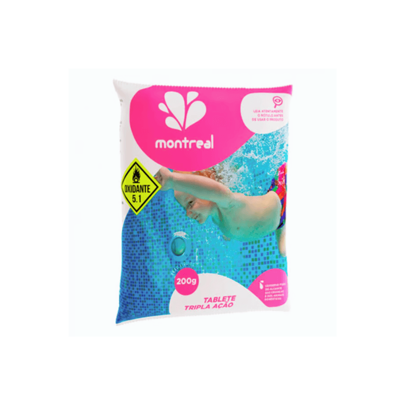 ミスパリ SC FLエマルジョン <100g> CLORO PASTILHA TRIPLAÇÃO 200GR - MONTREAL | Acqualeste Piscinas