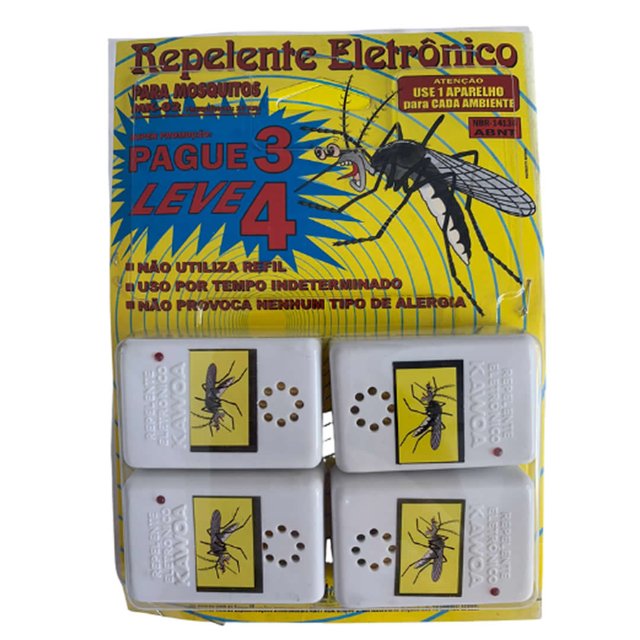 [PROMOÇÃO] Cartela com 4 repelentes mosquito