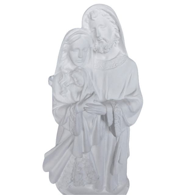 Sagrada Família 22cm - Gesso Cru