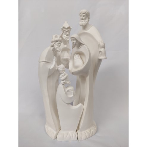 Rainha xadrez gesso cru 26 cm escultura decorativa estátua peça de