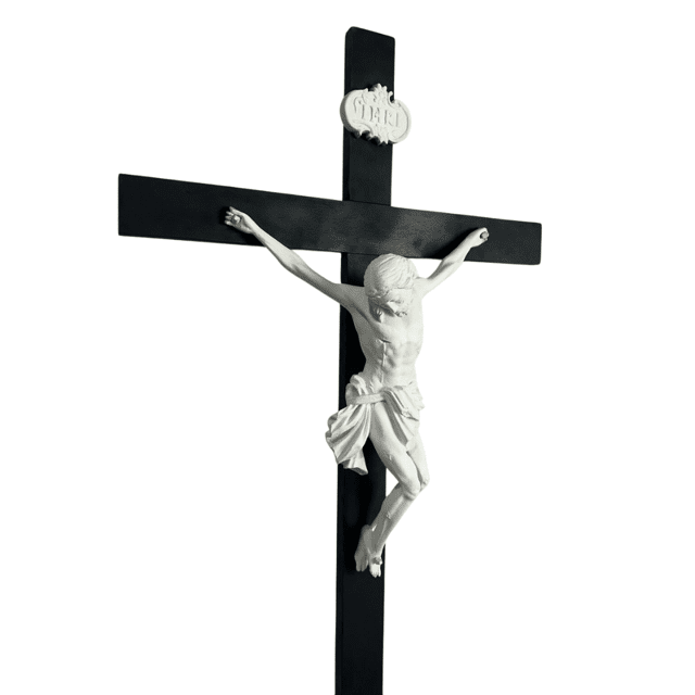Cruz Vaticana da Paixão com Base - Cruz 178cm Cristo 46cm em Resina