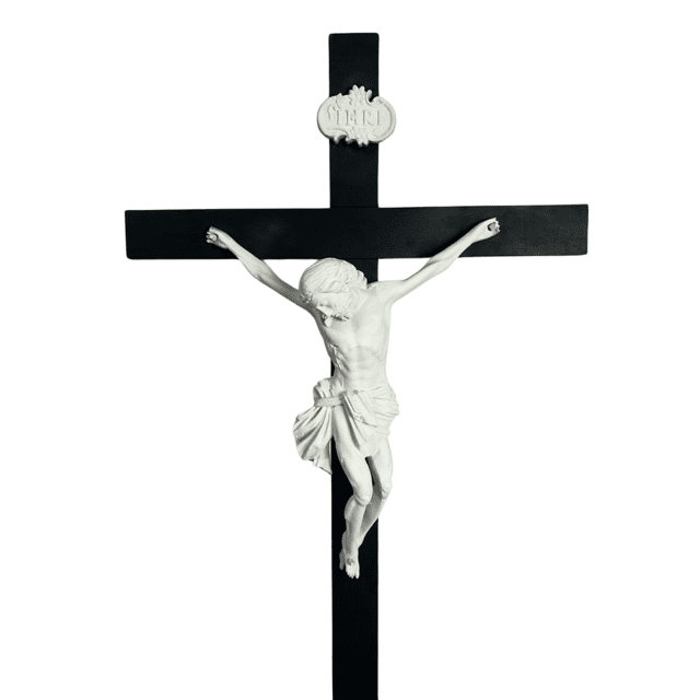 Cruz Vaticana da Paixão com Base - Cruz 178cm Cristo 46cm em Resina