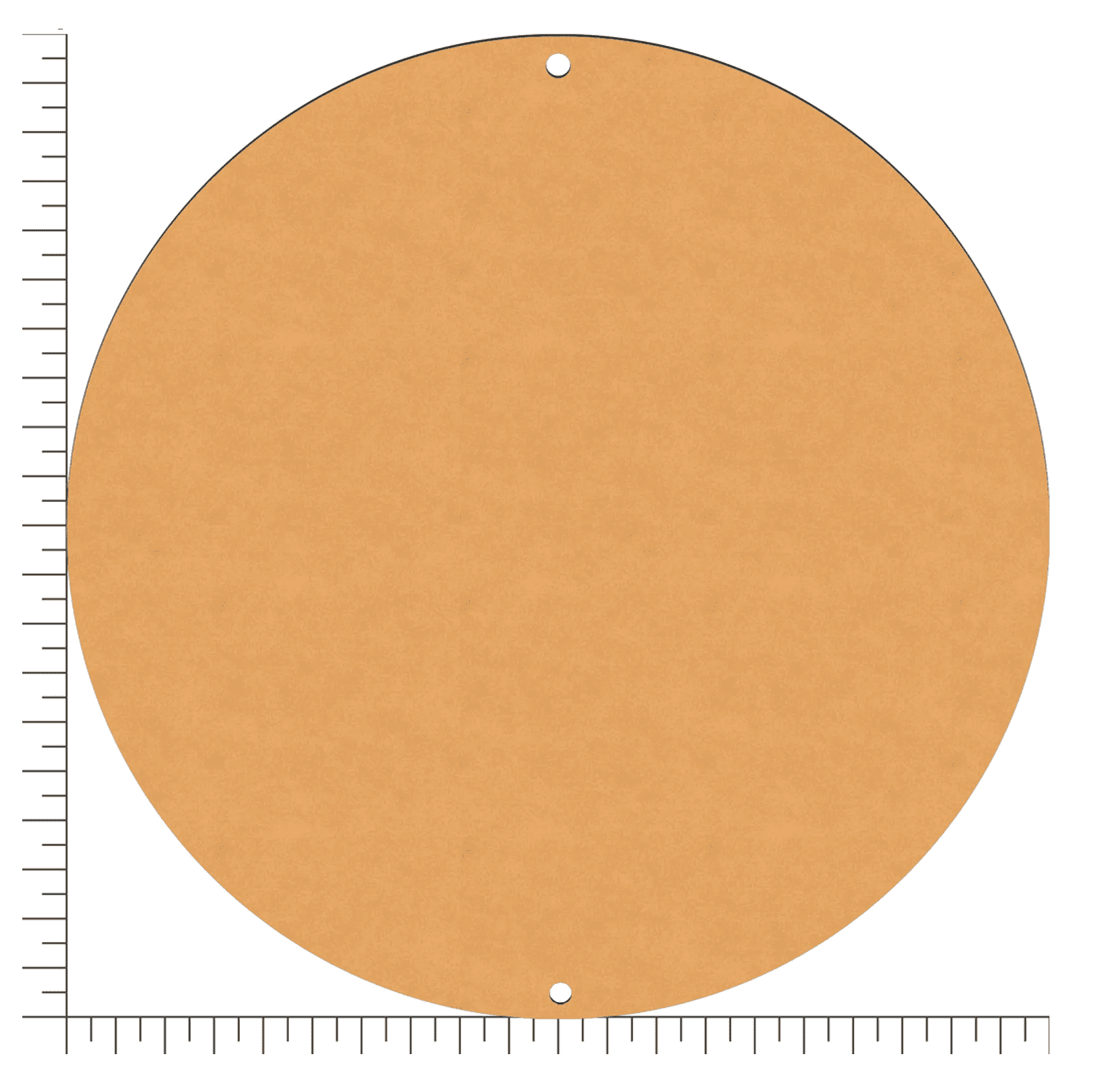 Base Redonda em MDF Cru - 28cm - Com dois furos | Materiais para ...