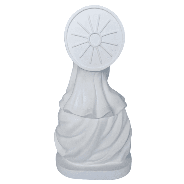 Busto Sagrado Coração de Maria 28,5cm - Gesso Cru