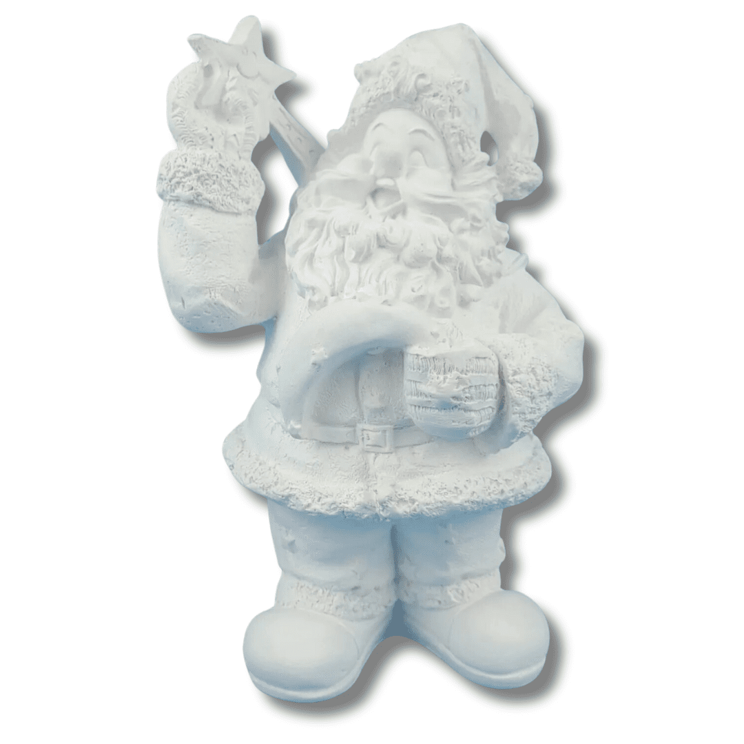 Papai Noel  21cm - Gesso Cru