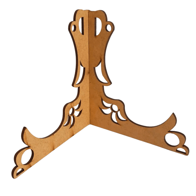 Suporte Tripé para Bases em MDF Cru - 12cm | Materiais para Artesanato ...