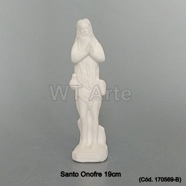 Santo Onofre 19cm - Gesso Cru