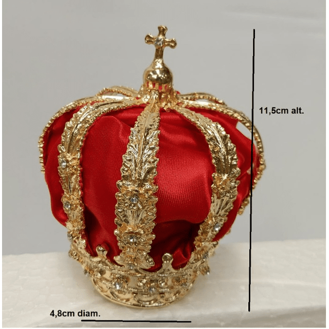 Coroa de ferro fundido com banho de Ouro - Especial - E8