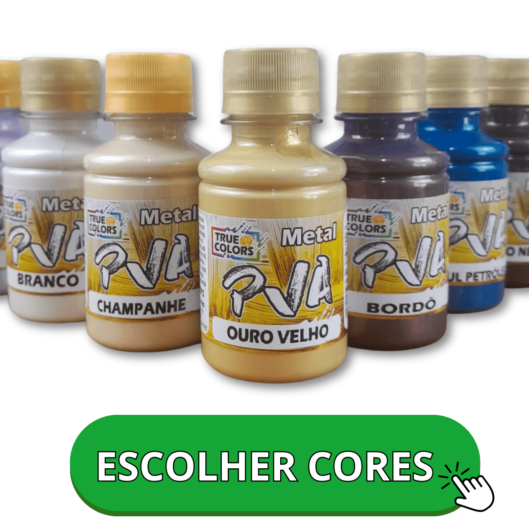 Tinta Metálica True Colors 100ml | Materiais para Artesanato | Peças de ...