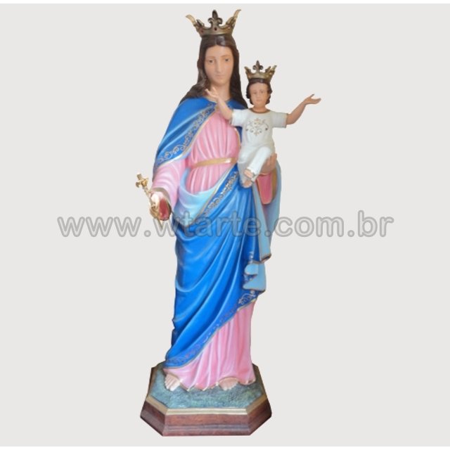 Nossa Senhora Auxiliadora 160cm Em Resina Pecas De Gesso Para Pintar Artesanato Religioso