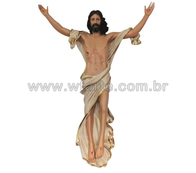Cristo Ressuscitado 100cm em Resina