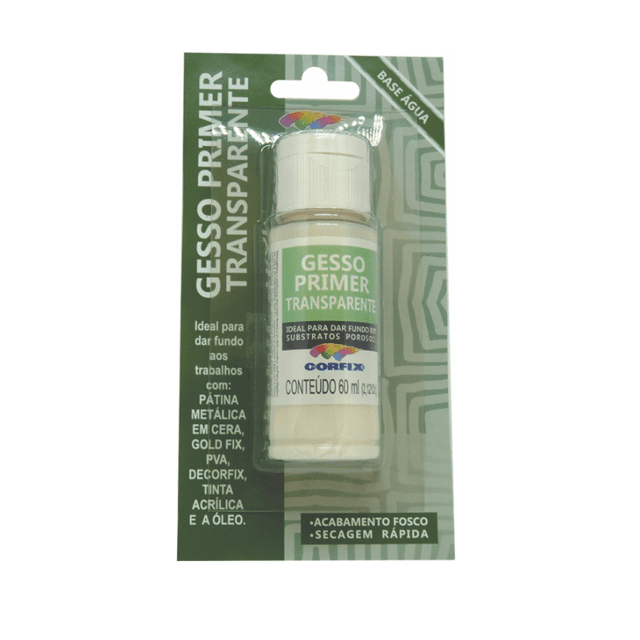 Gesso Primer Transparente 60ml Corfix, Materiais para Artesanato, Peças  de Gesso para Pintar