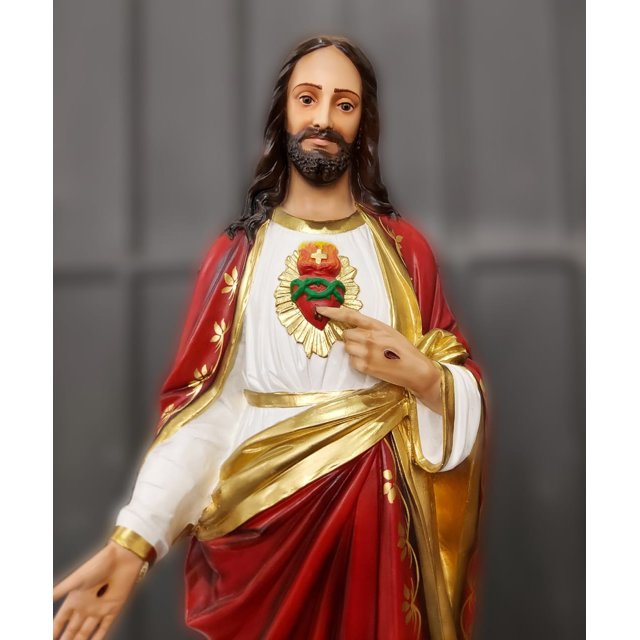 Sagrado Coração de Jesus 110cm em Resina