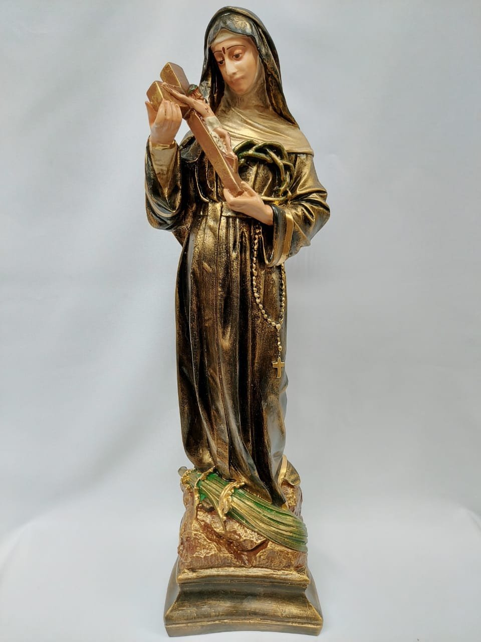Santa Rita 65cm em Resina | Materiais para Artesanato | Peças de