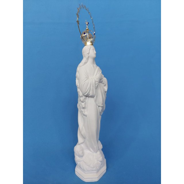 Nossa Senhora da Conceição 37cm - Gesso Cru com Coroa CT4R