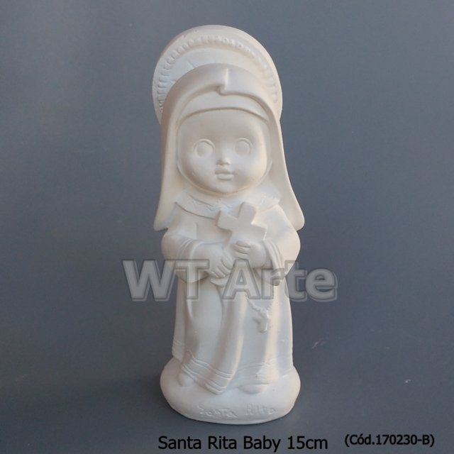 Santa Rita Baby 15cm - Gesso Cru