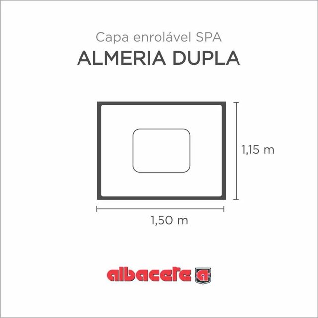 Capa Spa Enrolável Banheira Almeria Dupla Albacete