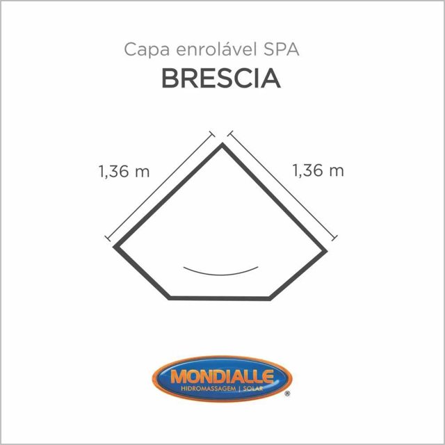 Capa Spa Enrolável Banheira Brescia Mondialle