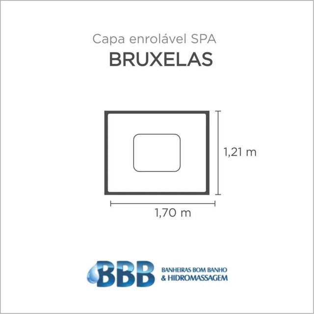 Capa Spa Enrolável Banheira Bruxelas Bom Banho