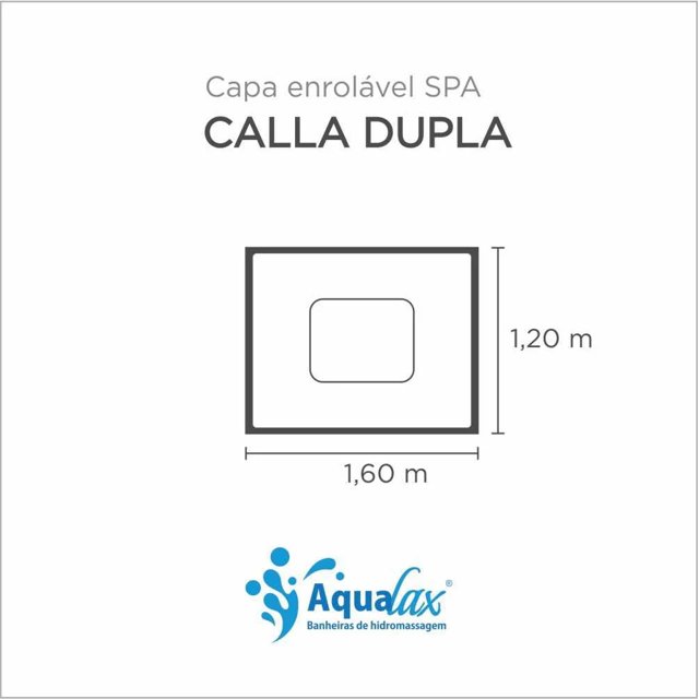 Capa Spa Enrolável Banheira Calla Dupla Aqualax
