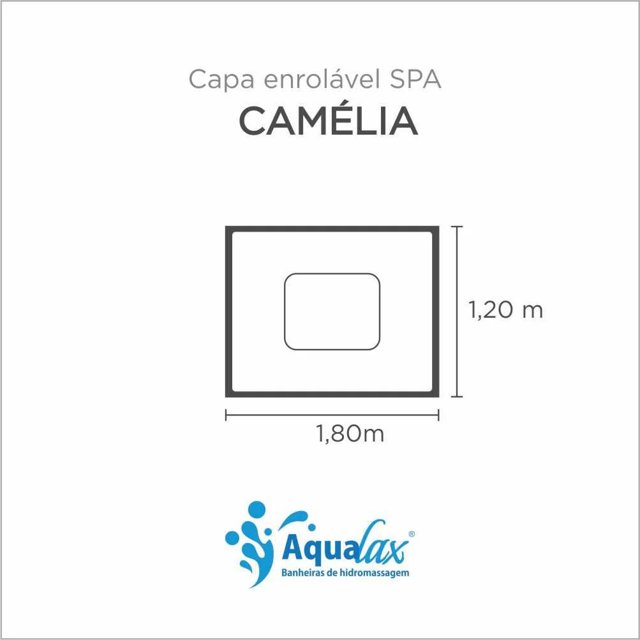 Capa Spa Enrolável Banheira Caméilia Aqualax