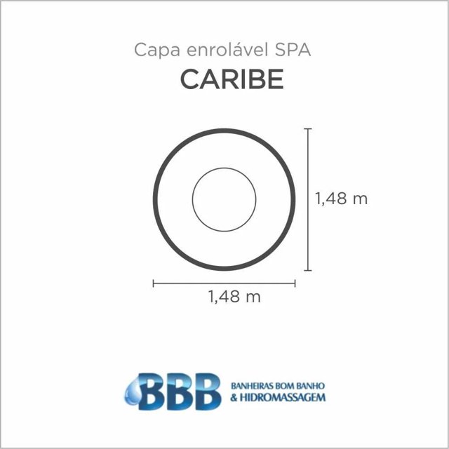 Capa Spa Enrolável Banheira Caribe Bom Banho