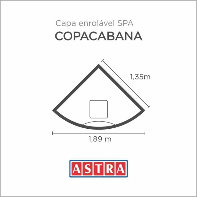 Capa Spa Enrolável Banheira Copacabana - Ha33 Astra