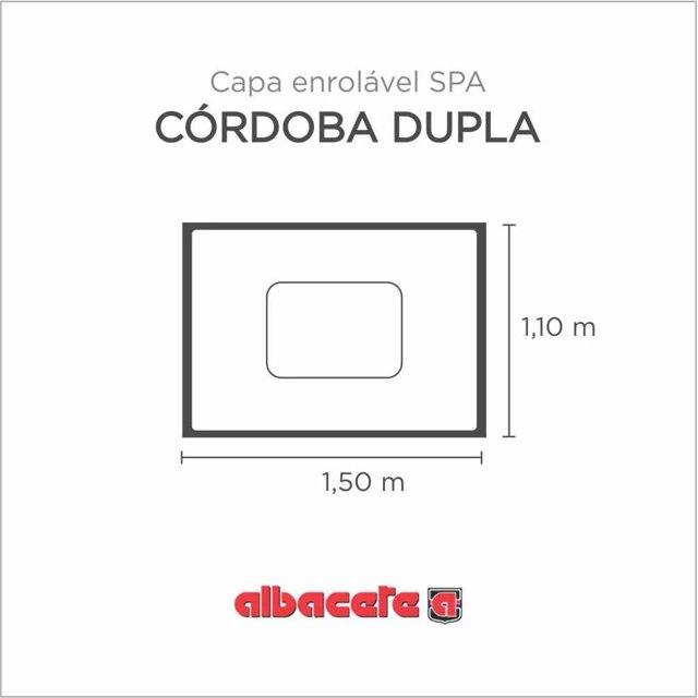 Capa Spa Enrolável Banheira Cordoba Dupla Albacete