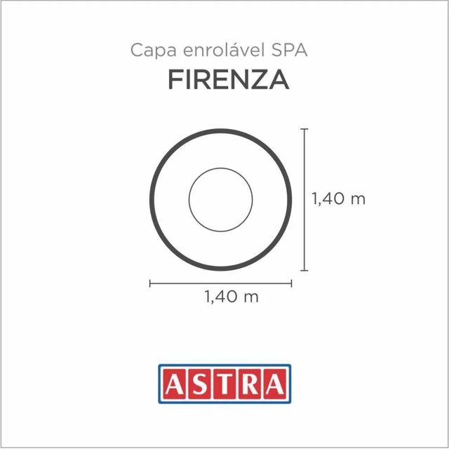 Capa Spa Enrolável Banheira Firenze - H12 / Ha12 Astra