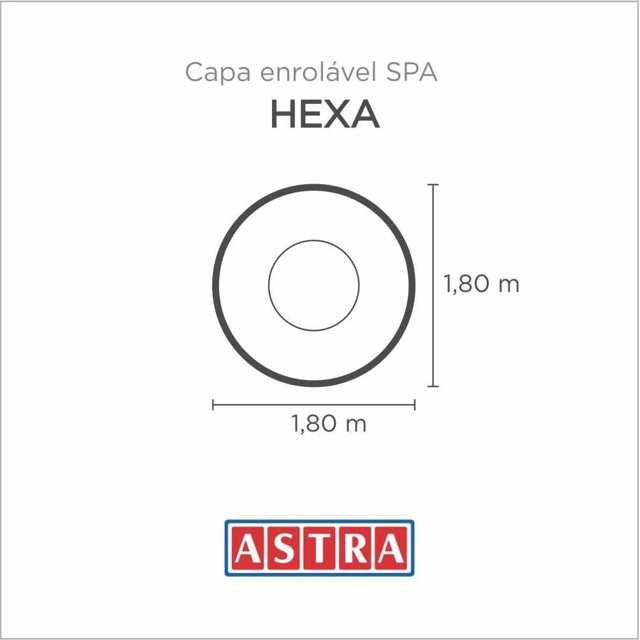Capa Spa Enrolável Banheira Hexa - H11 Astra