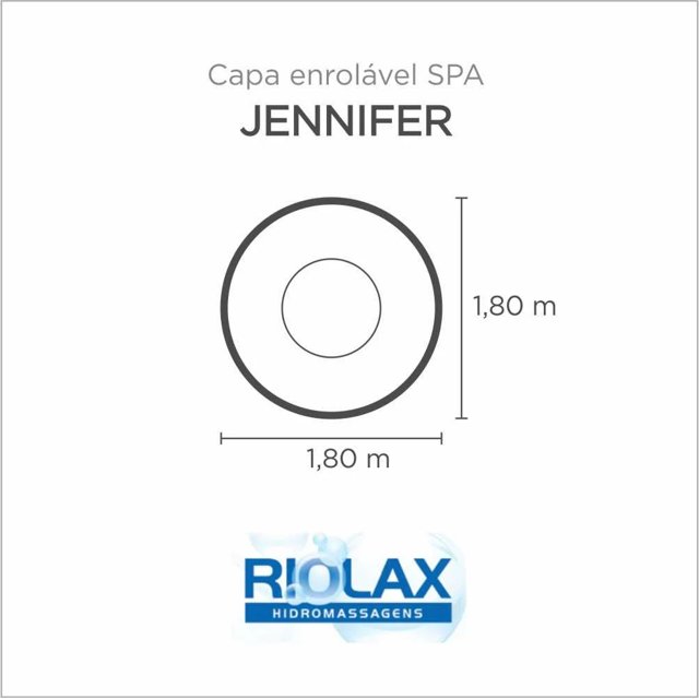 Capa Spa Enrolável Banheira Jennifer Riolax