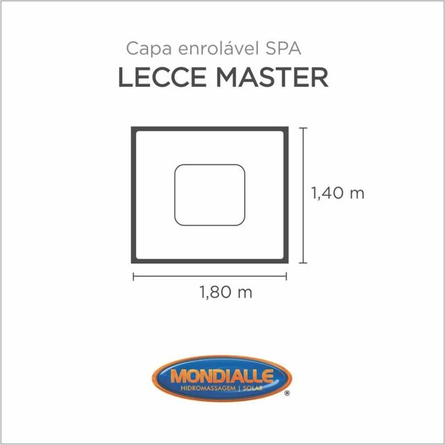 Capa Spa Enrolável Banheira Lecce Master Mondialle