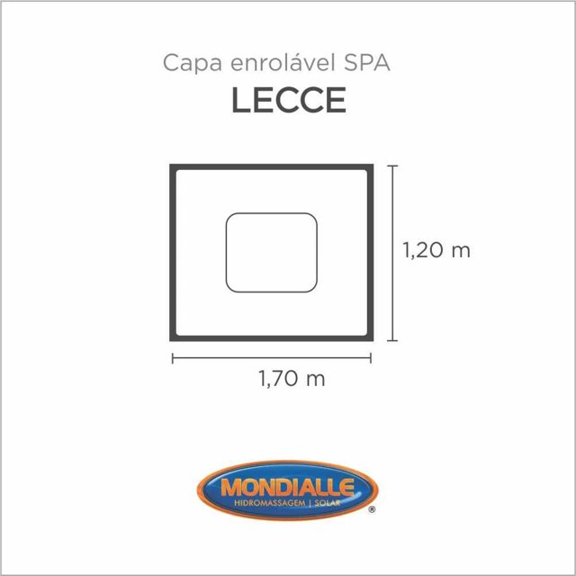 Capa Spa Enrolável Banheira Lecce  Mondialle
