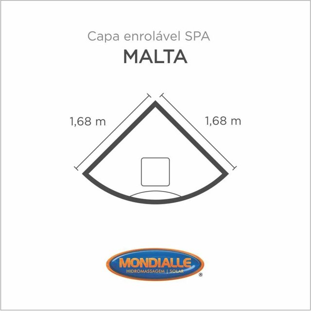 Capa Spa Enrolável Banheira Malta Mondialle