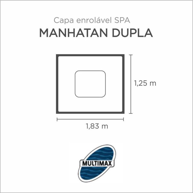 Capa Spa Enrolável Banheira Manhatan Dupla Multimax