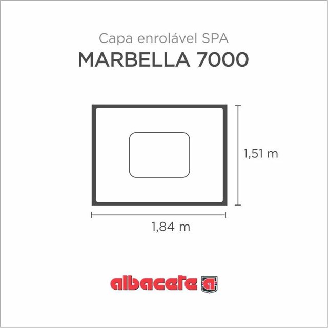Capa Spa Enrolável Banheira Marbella 7000 Albacete