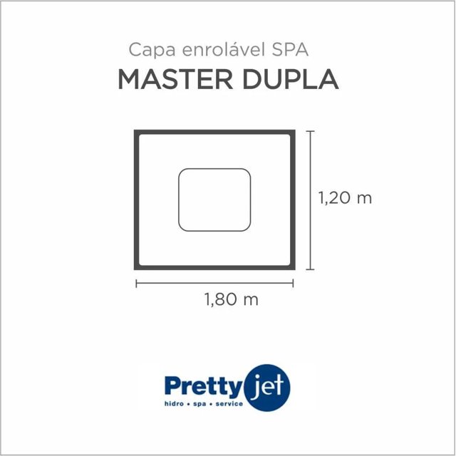 Capa Spa Enrolável Banheira Master Dupla Pretty Jet