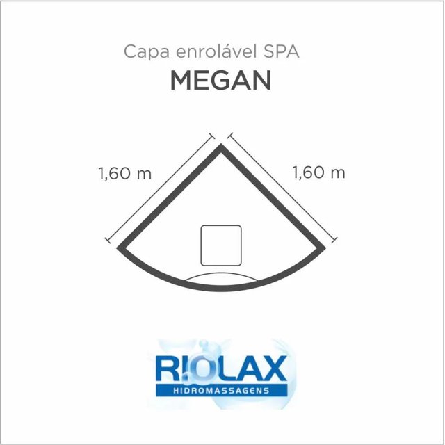 Capa Spa Enrolável Banheira Megan Riolax