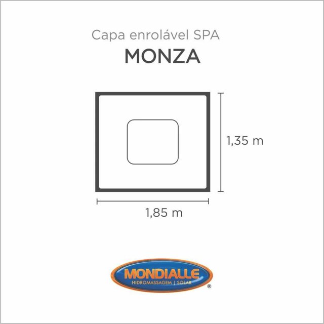 Capa Spa Enrolável Banheira Monza Mondialle