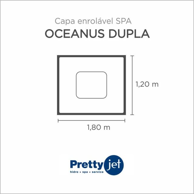 Capa Spa Enrolável Banheira Oceanus Dupla Pretty Jet