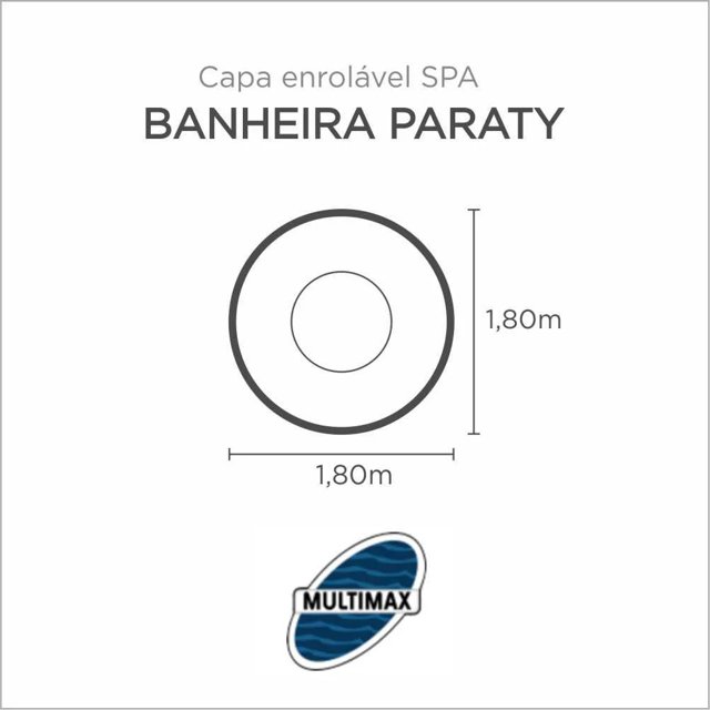 Capa Spa Enrolável Banheira Paraty Multimax
