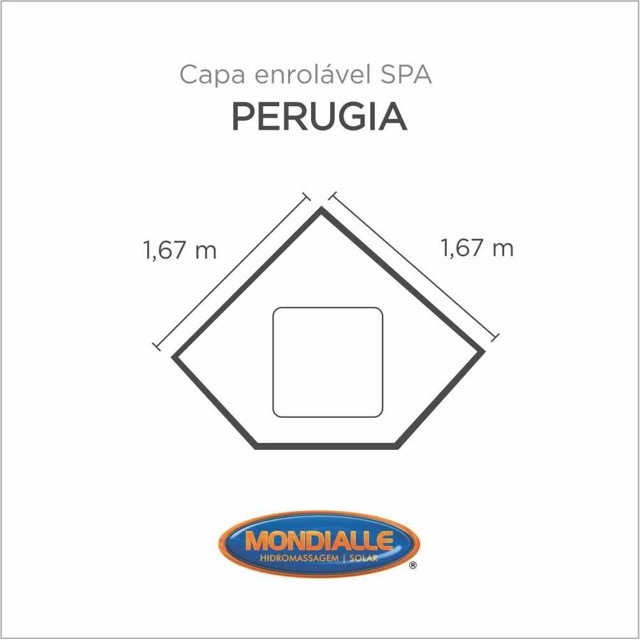 Capa Spa Enrolável Banheira Perugia Mondialle