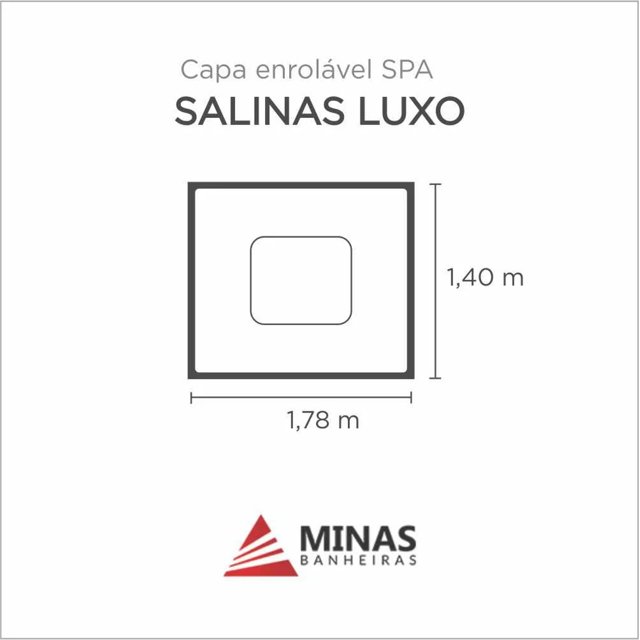 Capa Spa Enrolável Banheira Salinas Luxo Minas Banheiras