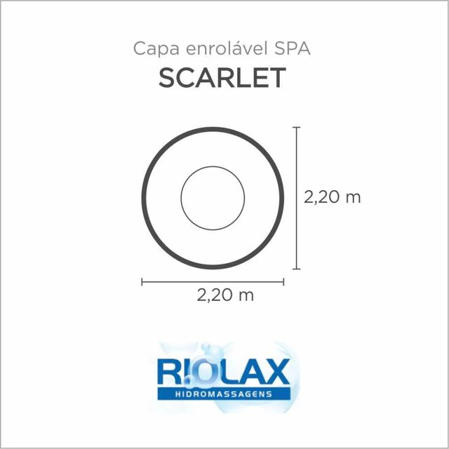 Capa Spa Enrolável Banheira Scarlet Riolax