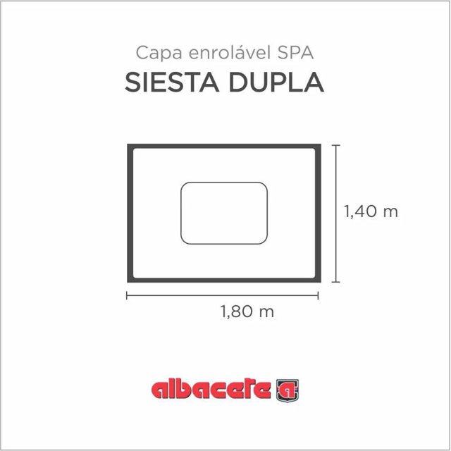 Capa Spa Enrolável Banheira Siesta Dupla Albacete