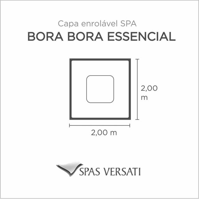 Capa Spa Enrolável Hidro Spa Bora Bora Essencial Versati
